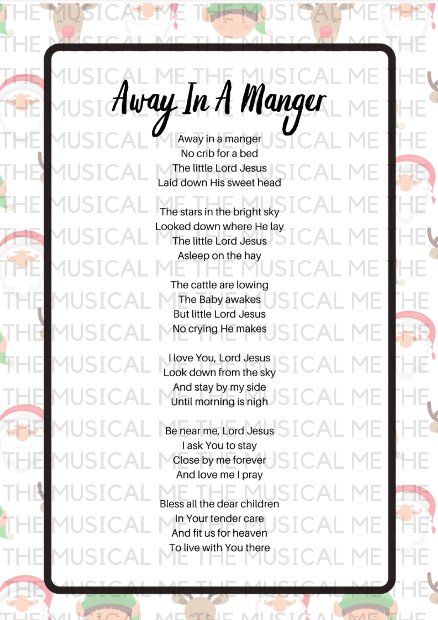 christmas carols lyrics sheets - schools music market